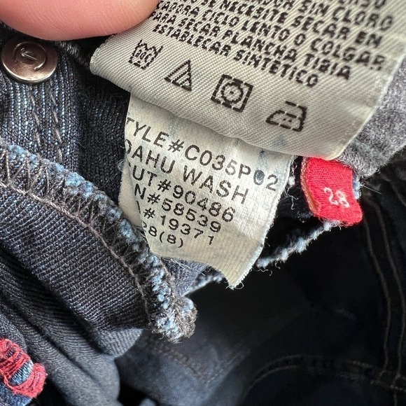 CJ by Cookie Johnson Peace Skinny Jeans Women's 28 Low Rise Side Stripe Stretch - Picture 7 of 7